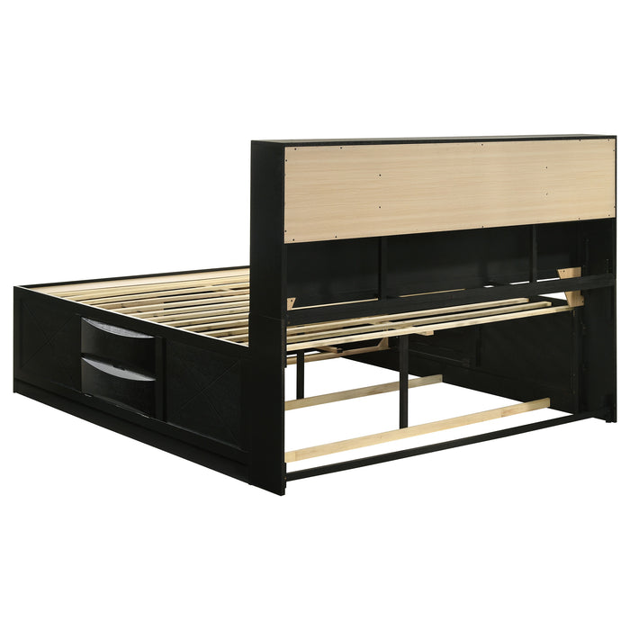 Briana Bookcase Platform Storage Bed - Home Furniture And More (Brentwood, MD)