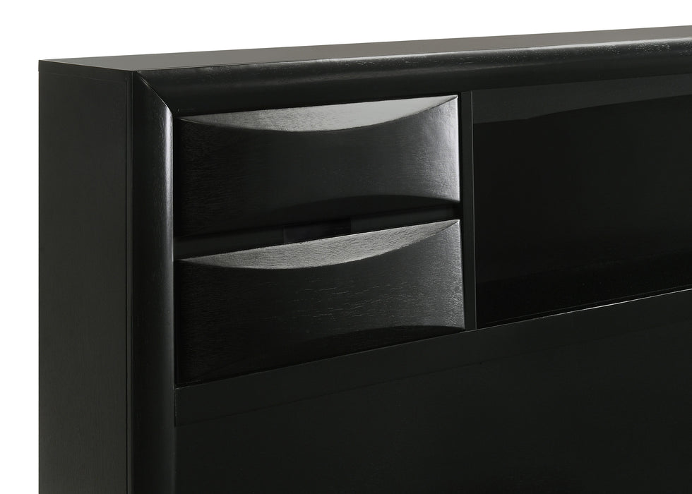 Briana Bookcase Platform Storage Bed - Home Furniture And More (Brentwood, MD)