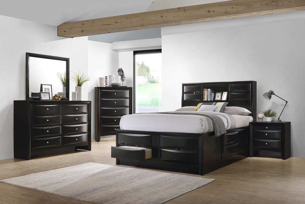 Briana Bookcase Platform Storage Bed - Home Furniture And More (Brentwood, MD)