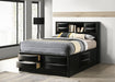 Briana Bookcase Platform Storage Bed - Home Furniture And More (Brentwood, MD)