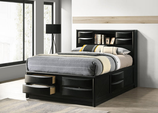 Briana Bookcase Platform Storage Bed - Home Furniture And More (Brentwood, MD)