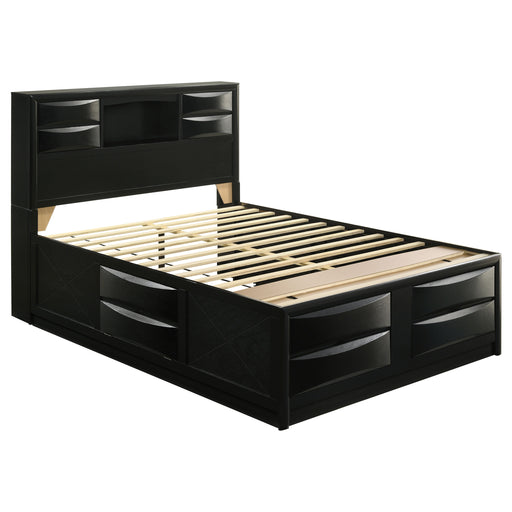 Briana Bookcase Platform Storage Bed - Home Furniture And More (Brentwood, MD)