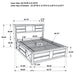 Briana Bookcase Platform Storage Bed - Home Furniture And More (Brentwood, MD)