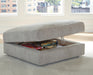 Aslan Court Ottoman With Storage - Home Furniture And More (Brentwood, MD)