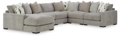 Aslan Court Sectional with Chaise - Home Furniture And More (Brentwood, MD)