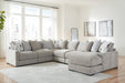 Aslan Court Sectional with Chaise - Home Furniture And More (Brentwood, MD)