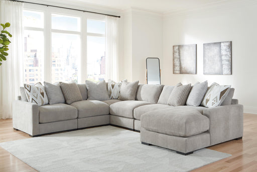 Aslan Court Sectional with Chaise - Home Furniture And More (Brentwood, MD)