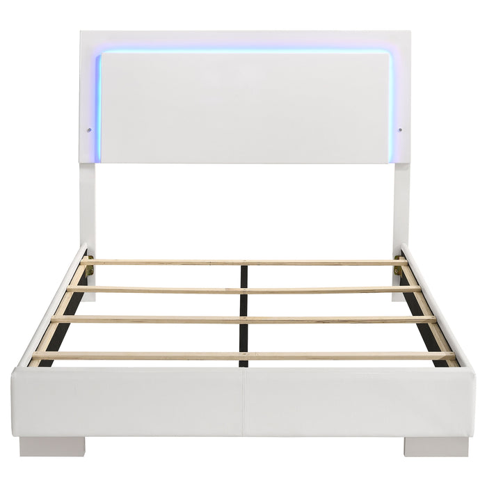 Felicity Panel Bed with LED Lighting - Home Furniture And More (Brentwood, MD)