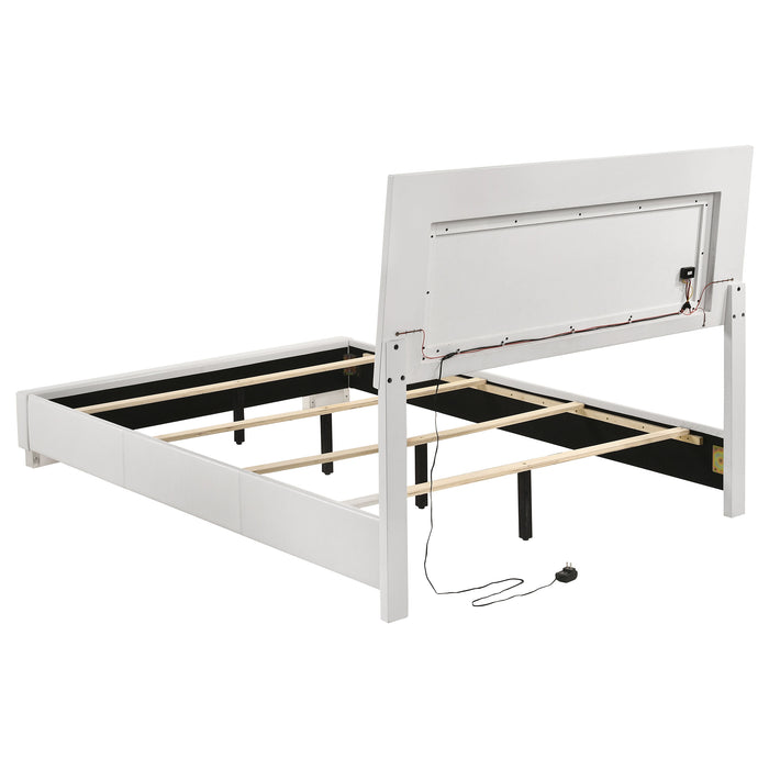 Felicity Panel Bed with LED Lighting - Home Furniture And More (Brentwood, MD)