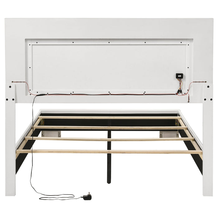 Felicity Panel Bed with LED Lighting - Home Furniture And More (Brentwood, MD)