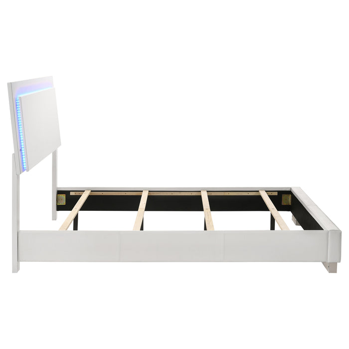 Felicity Panel Bed with LED Lighting - Home Furniture And More (Brentwood, MD)