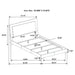 Felicity Panel Bed with LED Lighting - Home Furniture And More (Brentwood, MD)