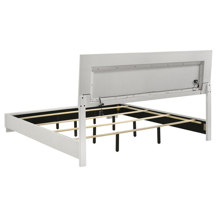 Felicity Panel Bed with LED Lighting - Home Furniture And More (Brentwood, MD)