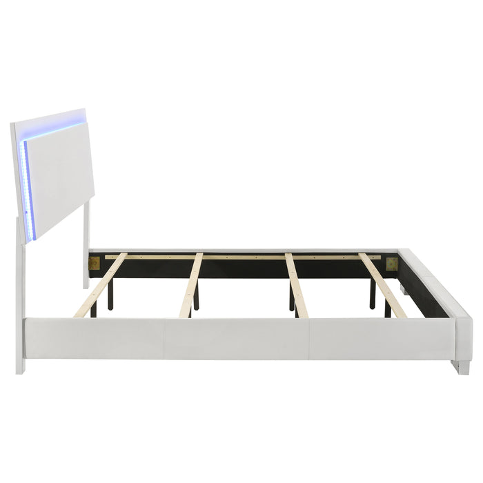 Felicity Panel Bed with LED Lighting - Home Furniture And More (Brentwood, MD)