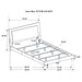 Felicity Panel Bed with LED Lighting - Home Furniture And More (Brentwood, MD)