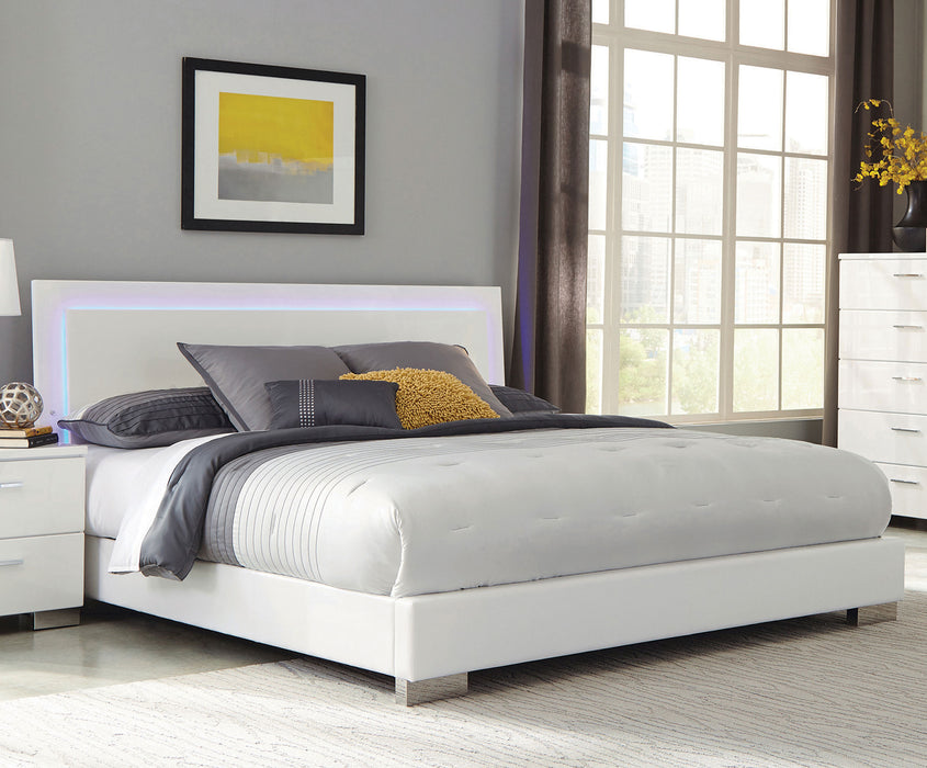 Felicity Panel Bed with LED Lighting - Home Furniture And More (Brentwood, MD)
