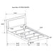 Felicity Panel Bed with LED Lighting - Home Furniture And More (Brentwood, MD)