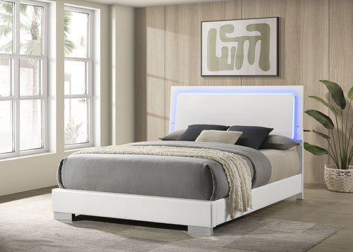 Felicity Panel Bed with LED Lighting - Home Furniture And More (Brentwood, MD)