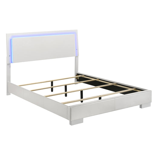 Felicity Panel Bed with LED Lighting - Home Furniture And More (Brentwood, MD)