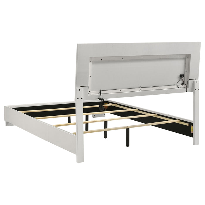 Felicity Panel Bed with LED Lighting - Home Furniture And More (Brentwood, MD)