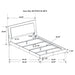 Felicity Panel Bed with LED Lighting - Home Furniture And More (Brentwood, MD)