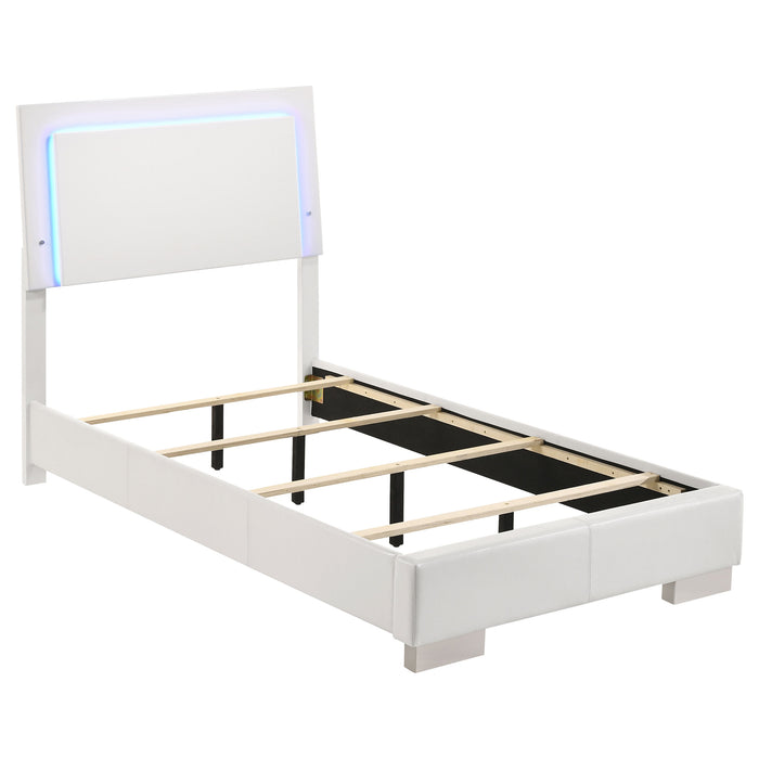 Felicity Panel Bed with LED Lighting - Home Furniture And More (Brentwood, MD)