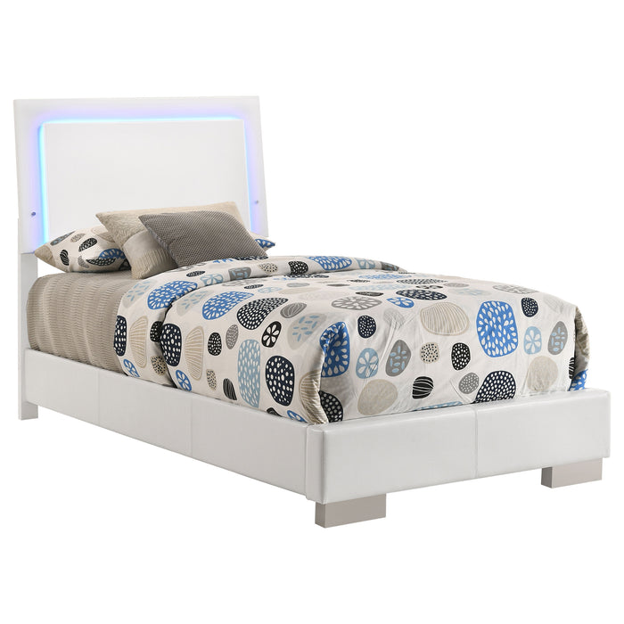 Felicity Panel Bed with LED Lighting - Home Furniture And More (Brentwood, MD)