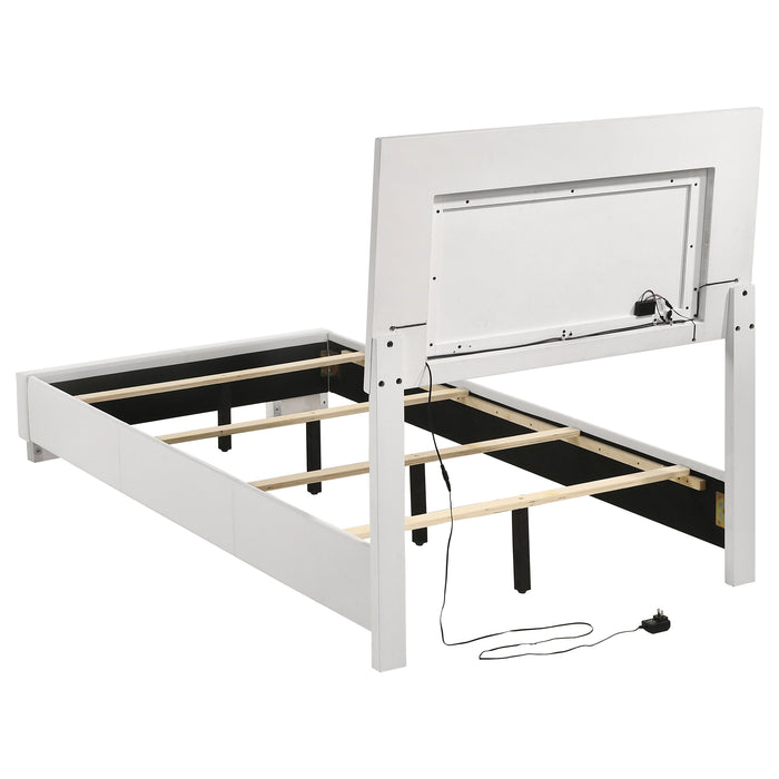 Felicity Panel Bed with LED Lighting - Home Furniture And More (Brentwood, MD)