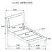 Felicity Panel Bed with LED Lighting - Home Furniture And More (Brentwood, MD)