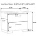 Felicity Nightstand - Home Furniture And More (Brentwood, MD)
