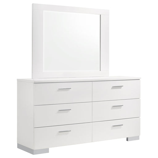 Felicity Dresser with Mirror - Home Furniture And More (Brentwood, MD)
