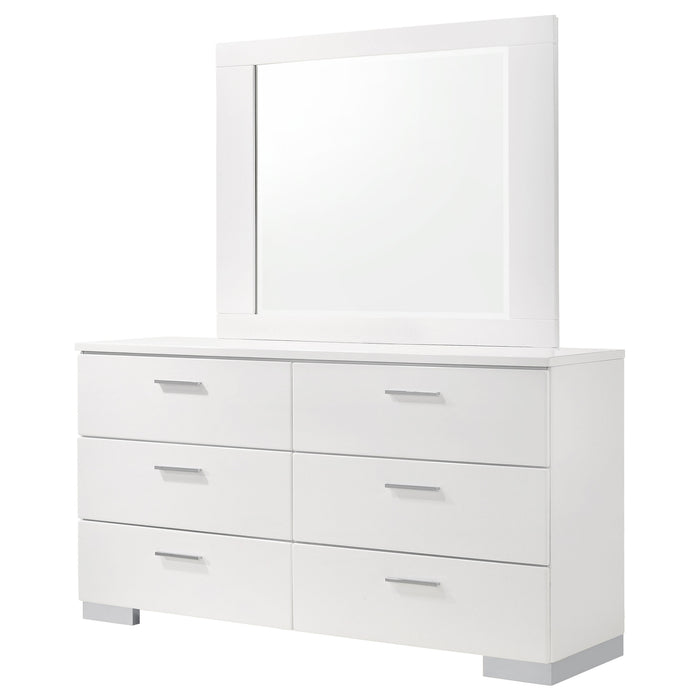 Felicity Dresser with Mirror - Home Furniture And More (Brentwood, MD)