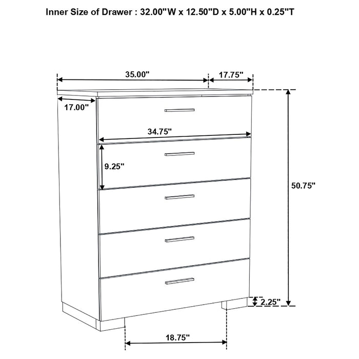 Felicity Chest of Drawers - Home Furniture And More (Brentwood, MD)