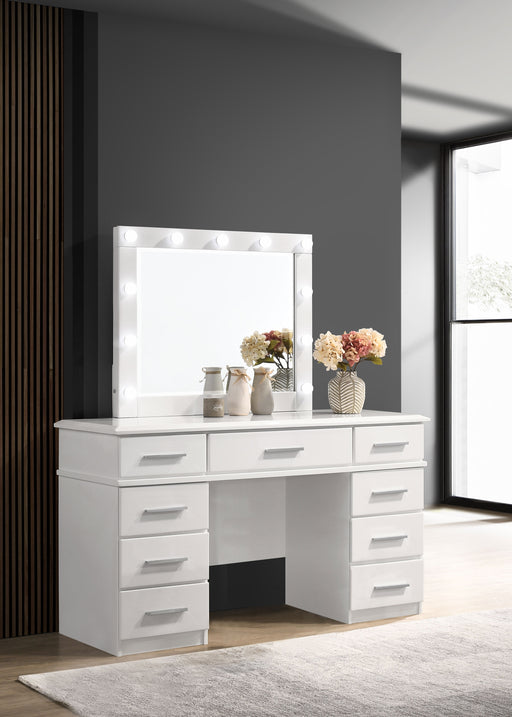Felicity Makeup Vanity Table with LED Mirror - Home Furniture And More (Brentwood, MD)