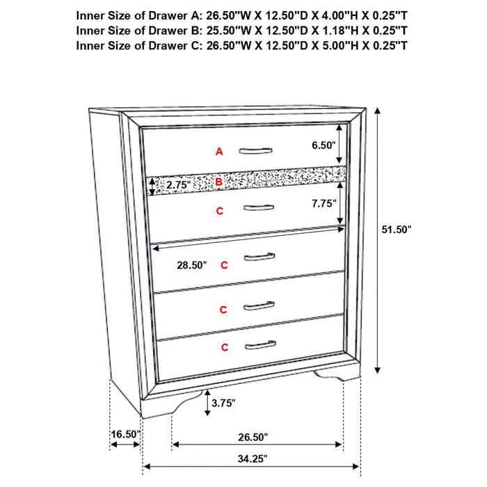 Miranda Chest of Drawers - Home Furniture And More (Brentwood, MD)