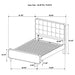Robyn Panel Platform Bed - Home Furniture And More (Brentwood, MD)