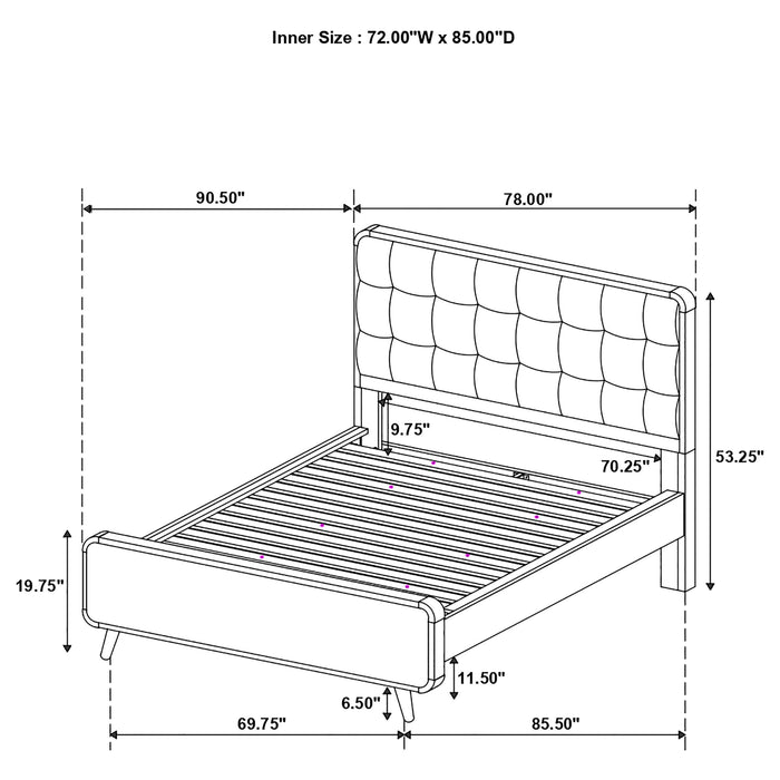 Robyn Panel Platform Bed - Home Furniture And More (Brentwood, MD)