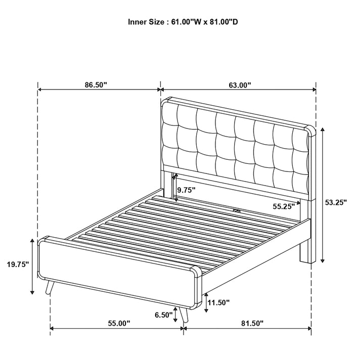 Robyn Panel Platform Bed - Home Furniture And More (Brentwood, MD)