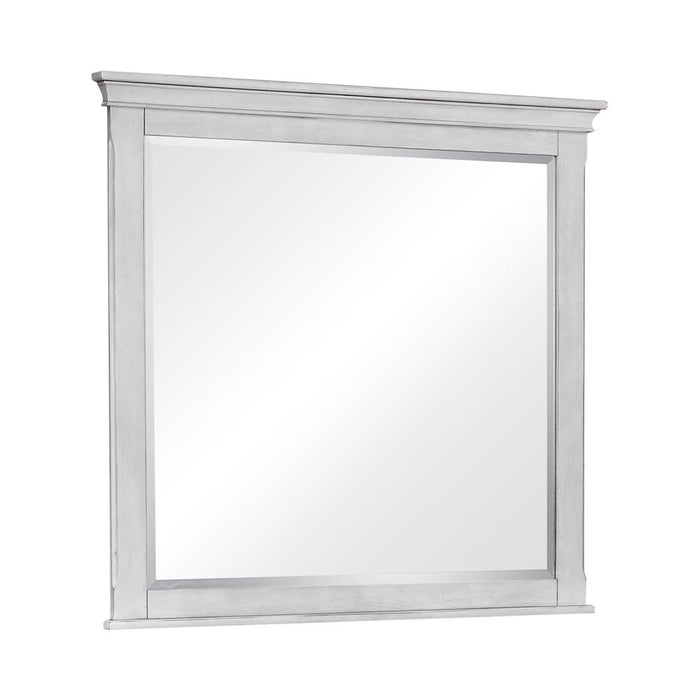 Franco Rectangular Dresser Mirror Antique White - Home Furniture And More (Brentwood, MD)
