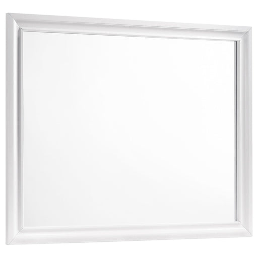 Barzini Rectangle Dresser Mirror White - Home Furniture And More (Brentwood, MD)