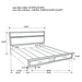 Miranda Panel Platform Storage Bed - Home Furniture And More (Brentwood, MD)