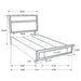 Miranda Panel Platform Storage Bed - Home Furniture And More (Brentwood, MD)