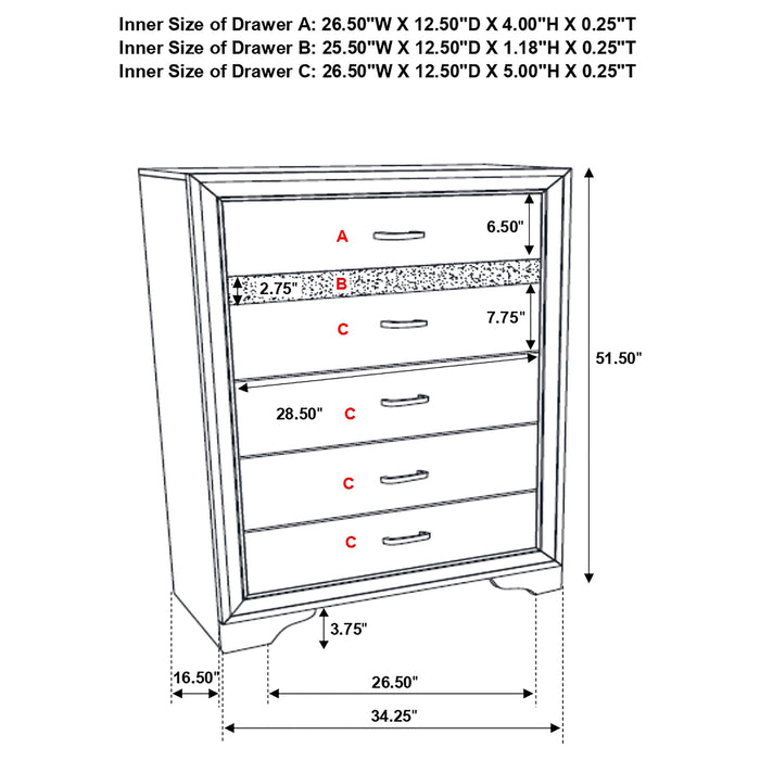 Miranda Chest of Drawers - Home Furniture And More (Brentwood, MD)