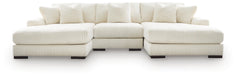 Lindyn Sectional with Double Chaise - Home Furniture And More (Brentwood, MD)