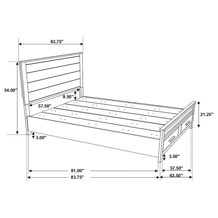 Woodmont Panel Platform Storage Bed - Home Furniture And More (Brentwood, MD)