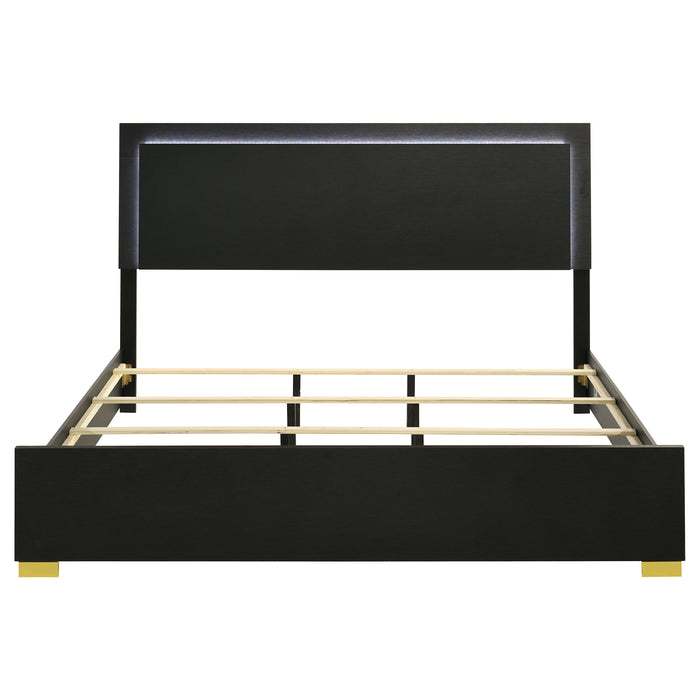 Marceline Panel Bed with LED Lighting - Home Furniture And More (Brentwood, MD)