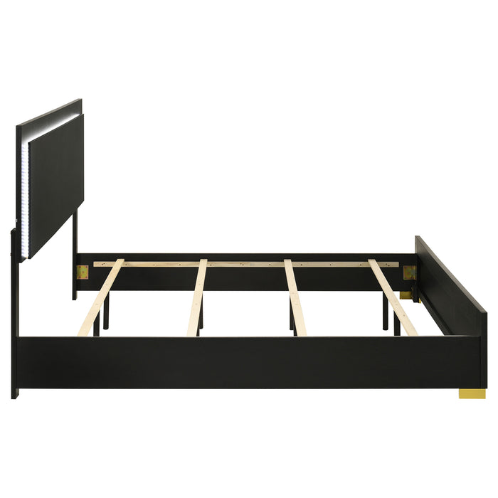 Marceline Panel Bed with LED Lighting - Home Furniture And More (Brentwood, MD)