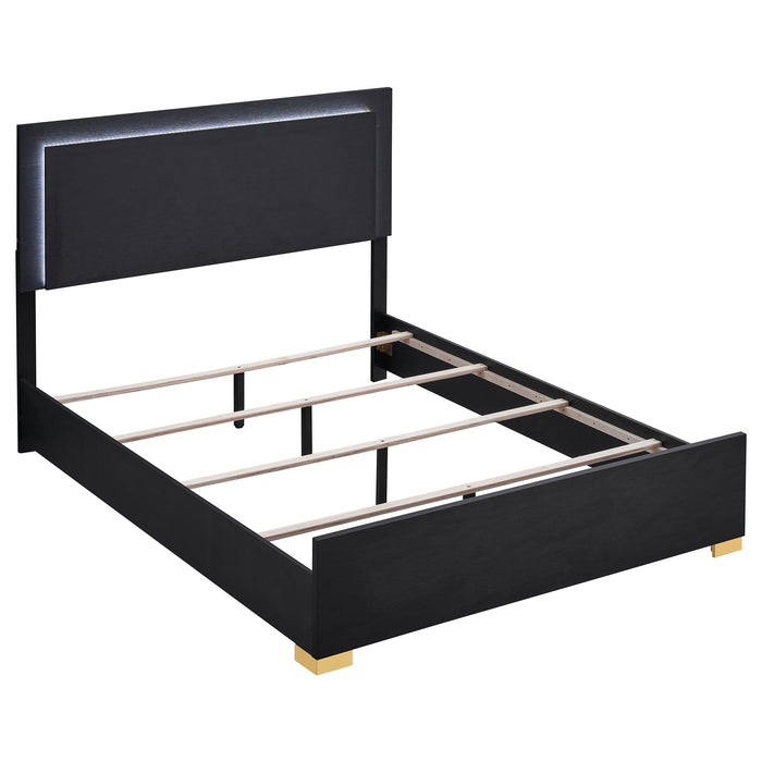 Marceline Panel Bed with LED Lighting - Home Furniture And More (Brentwood, MD)