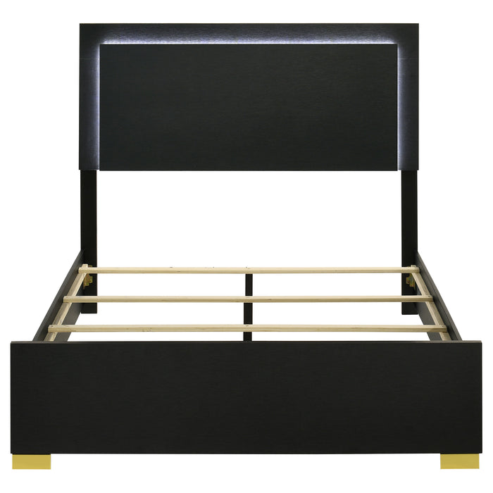 Marceline Panel Bed with LED Lighting - Home Furniture And More (Brentwood, MD)