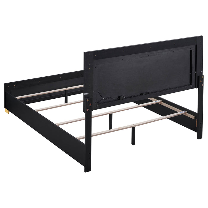 Marceline Panel Bed with LED Lighting - Home Furniture And More (Brentwood, MD)